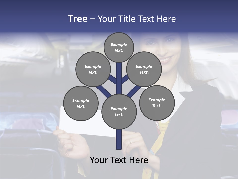 Airliner People Females PowerPoint Template