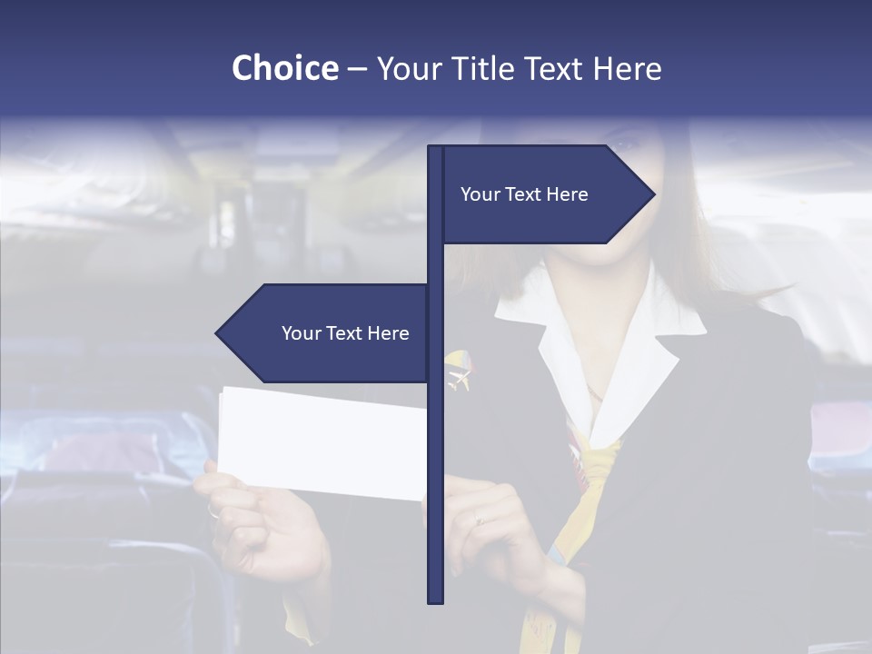 Airliner People Females PowerPoint Template