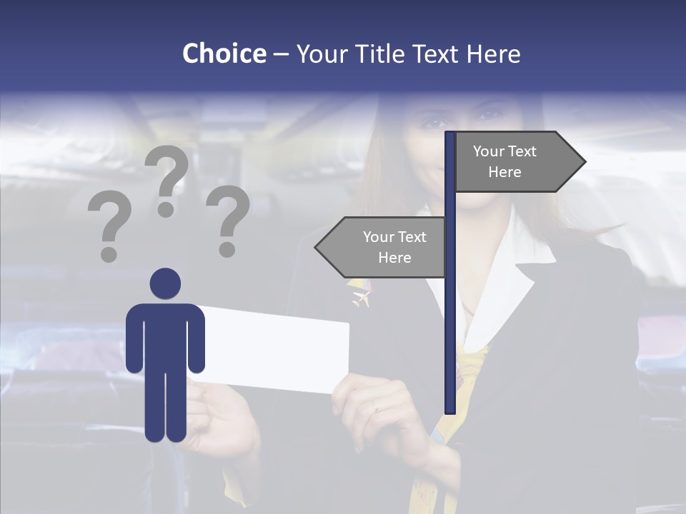 Airliner People Females PowerPoint Template
