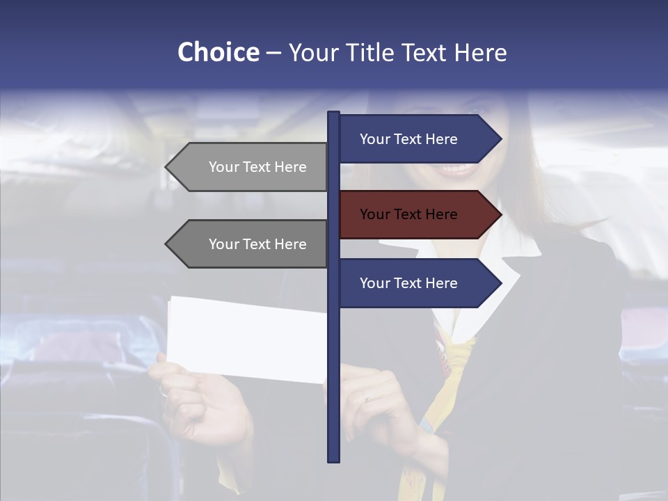 Airliner People Females PowerPoint Template