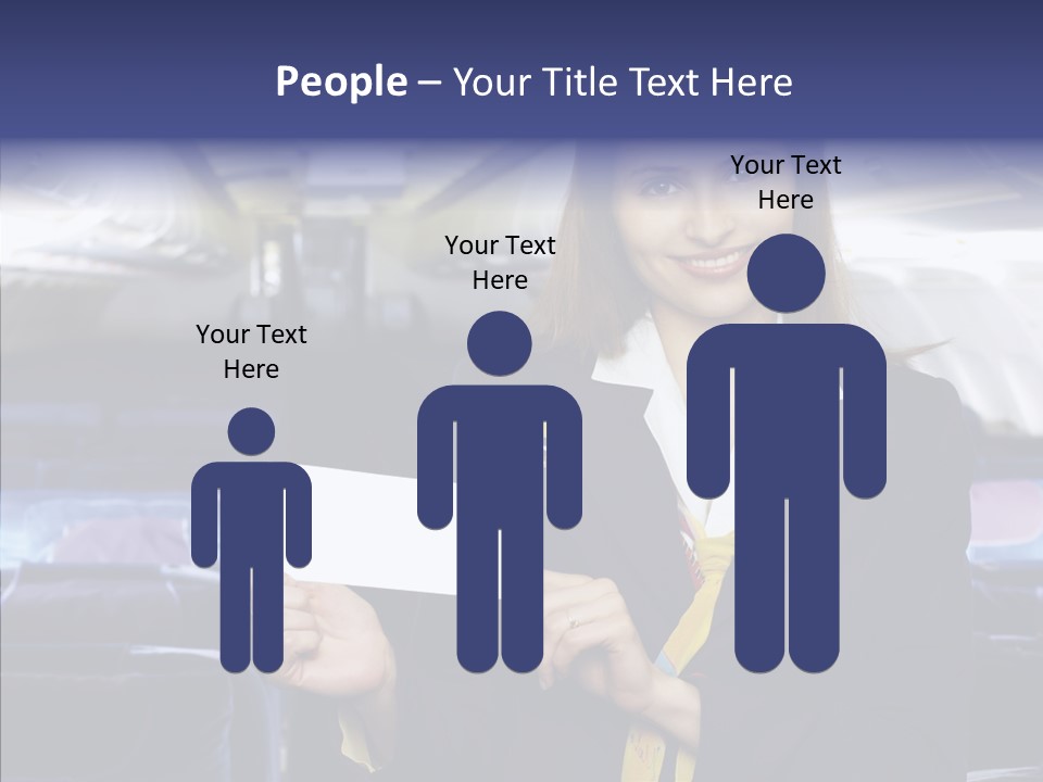 Airliner People Females PowerPoint Template