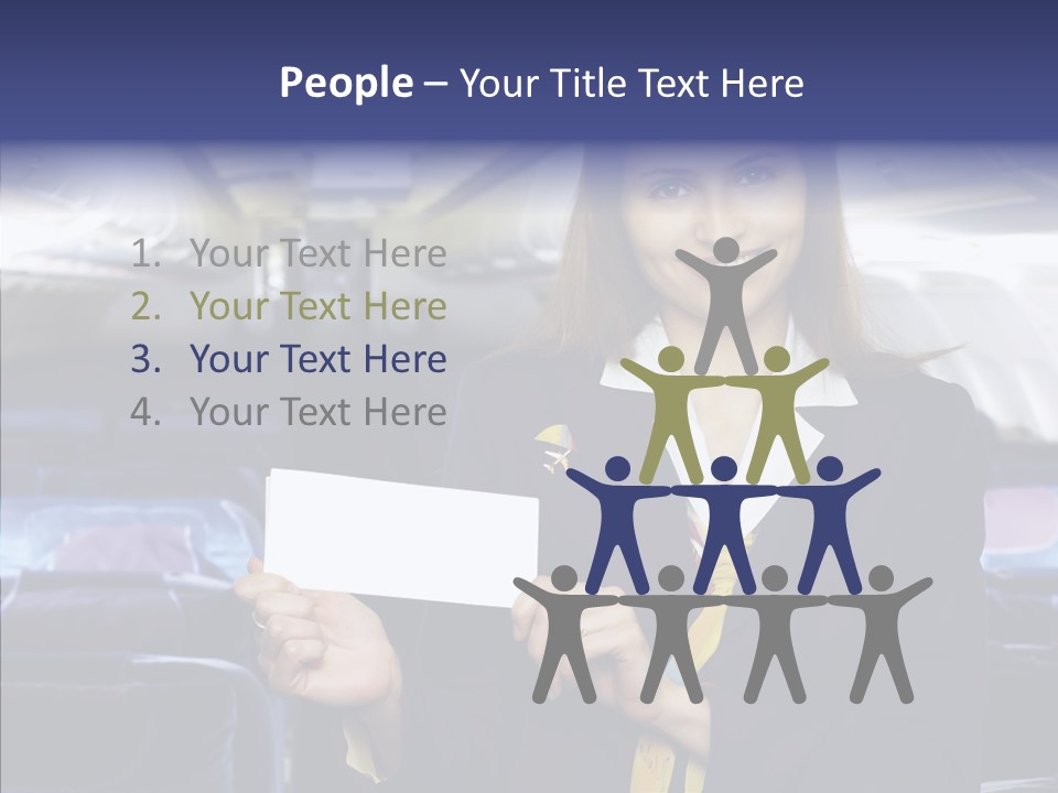 Airliner People Females PowerPoint Template