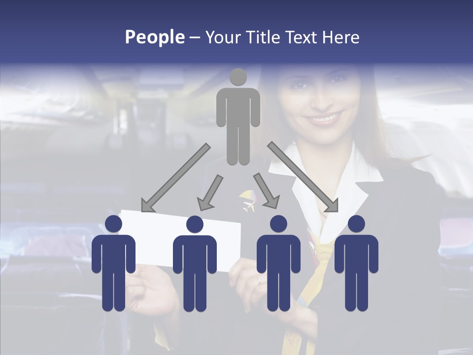 Airliner People Females PowerPoint Template