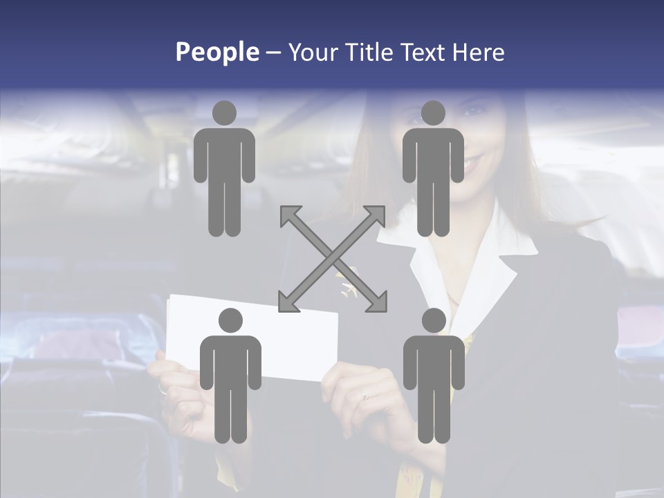 Airliner People Females PowerPoint Template