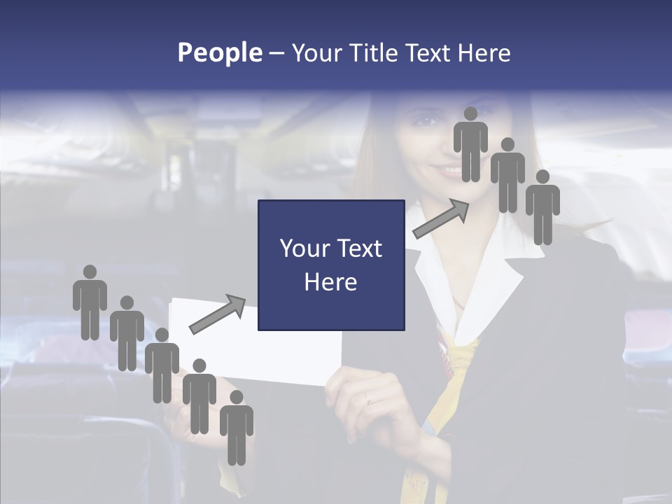 Airliner People Females PowerPoint Template