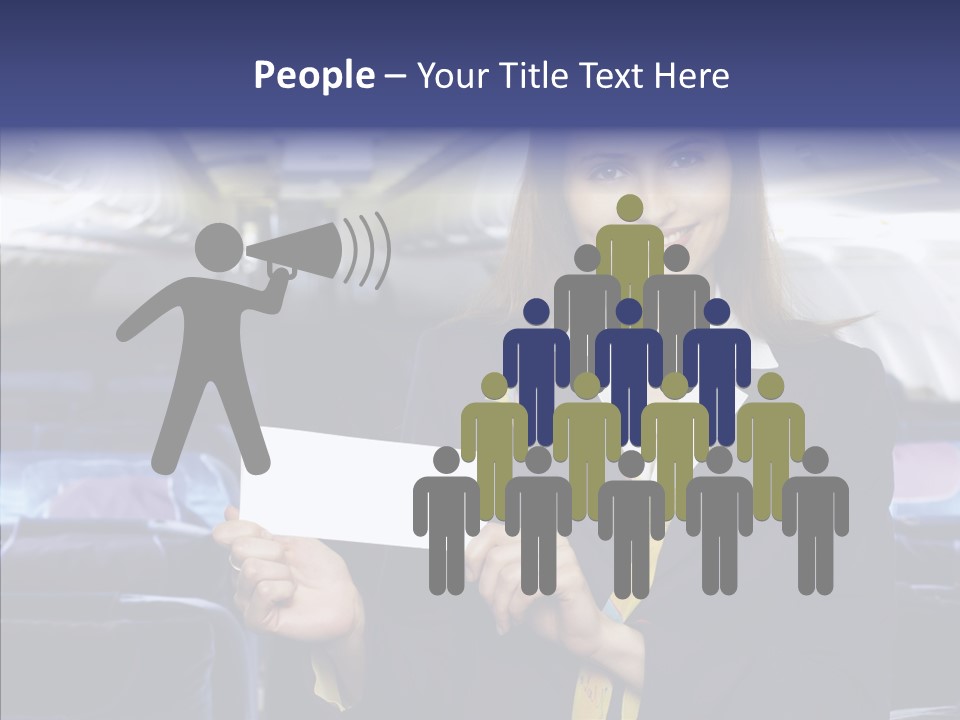 Airliner People Females PowerPoint Template