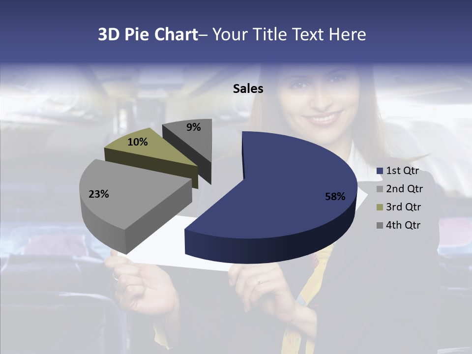Airliner People Females PowerPoint Template