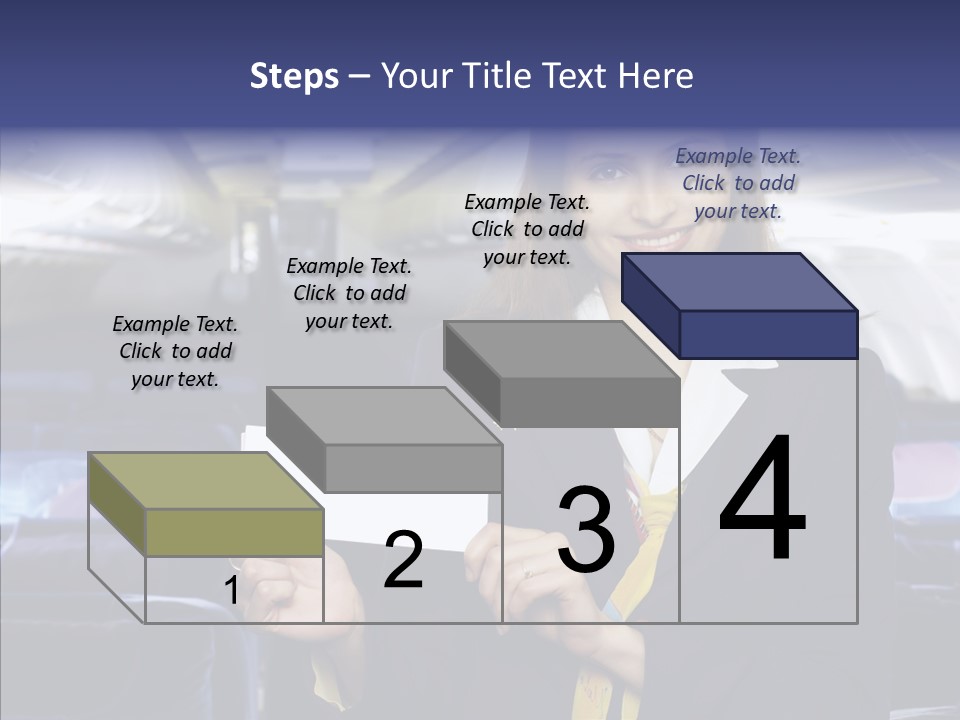 Airliner People Females PowerPoint Template