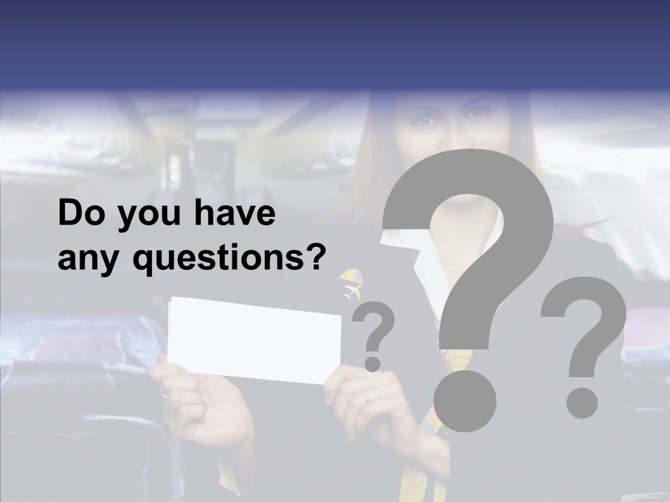 Airliner People Females PowerPoint Template