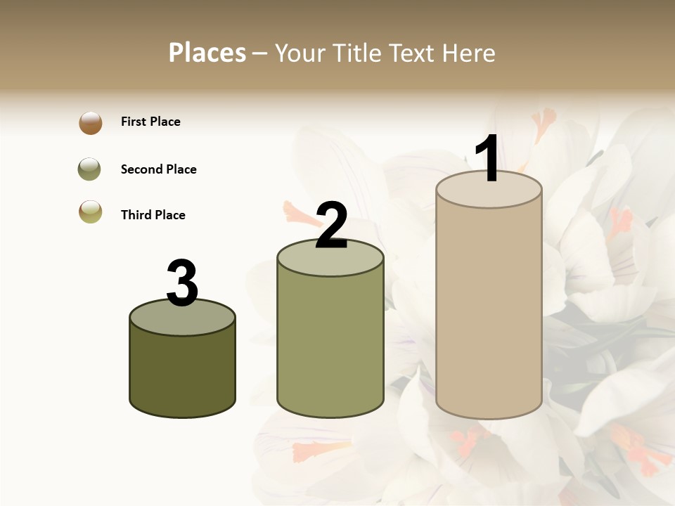 Beauty Crocus Botanical PowerPoint Template