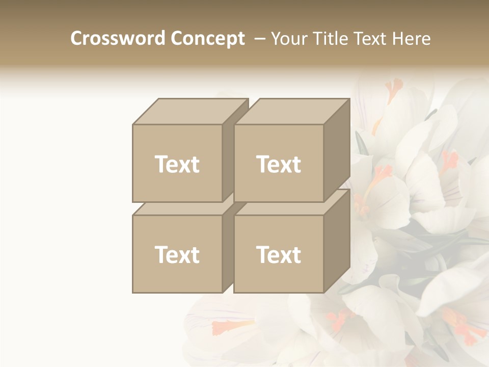 Beauty Crocus Botanical PowerPoint Template