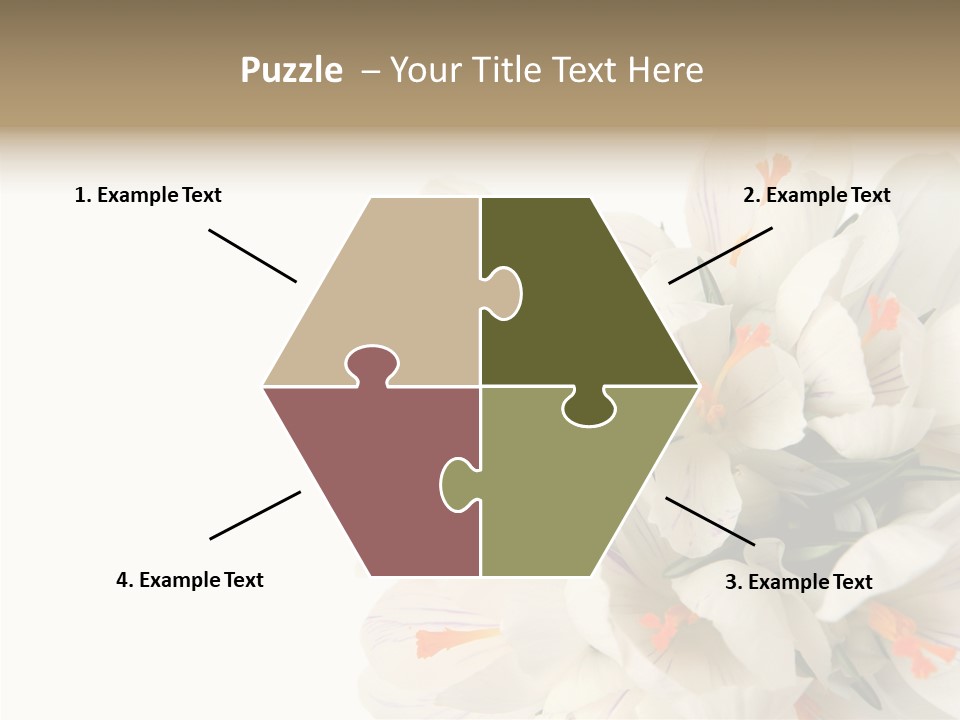 Beauty Crocus Botanical PowerPoint Template