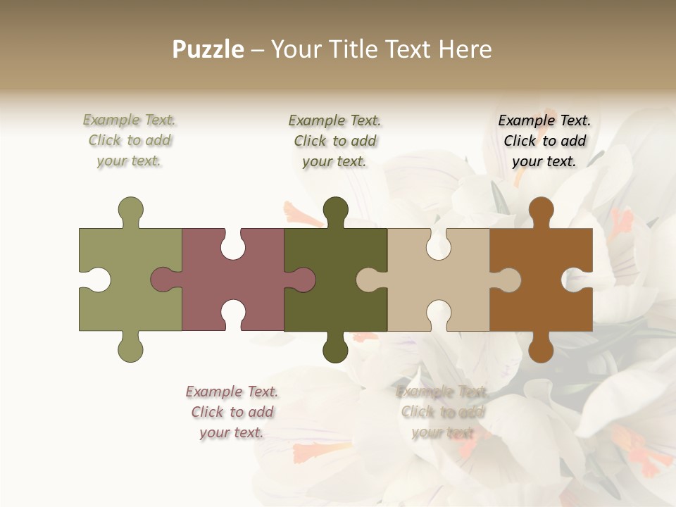 Beauty Crocus Botanical PowerPoint Template