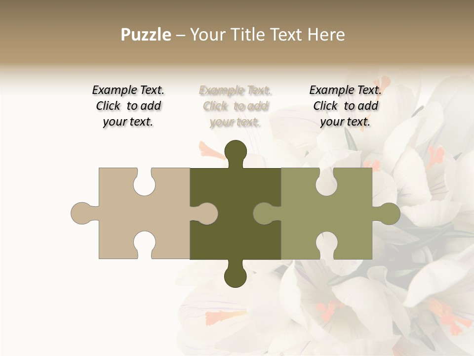 Beauty Crocus Botanical PowerPoint Template