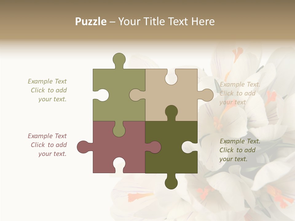 Beauty Crocus Botanical PowerPoint Template