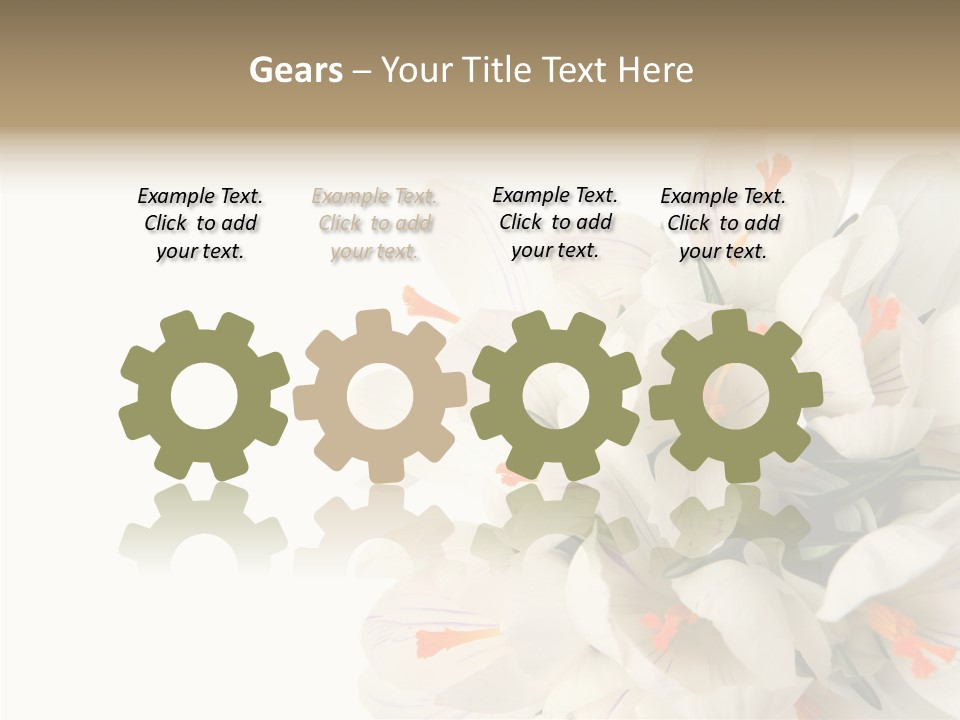 Beauty Crocus Botanical PowerPoint Template