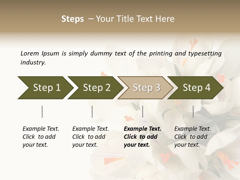 Beauty Crocus Botanical PowerPoint Template