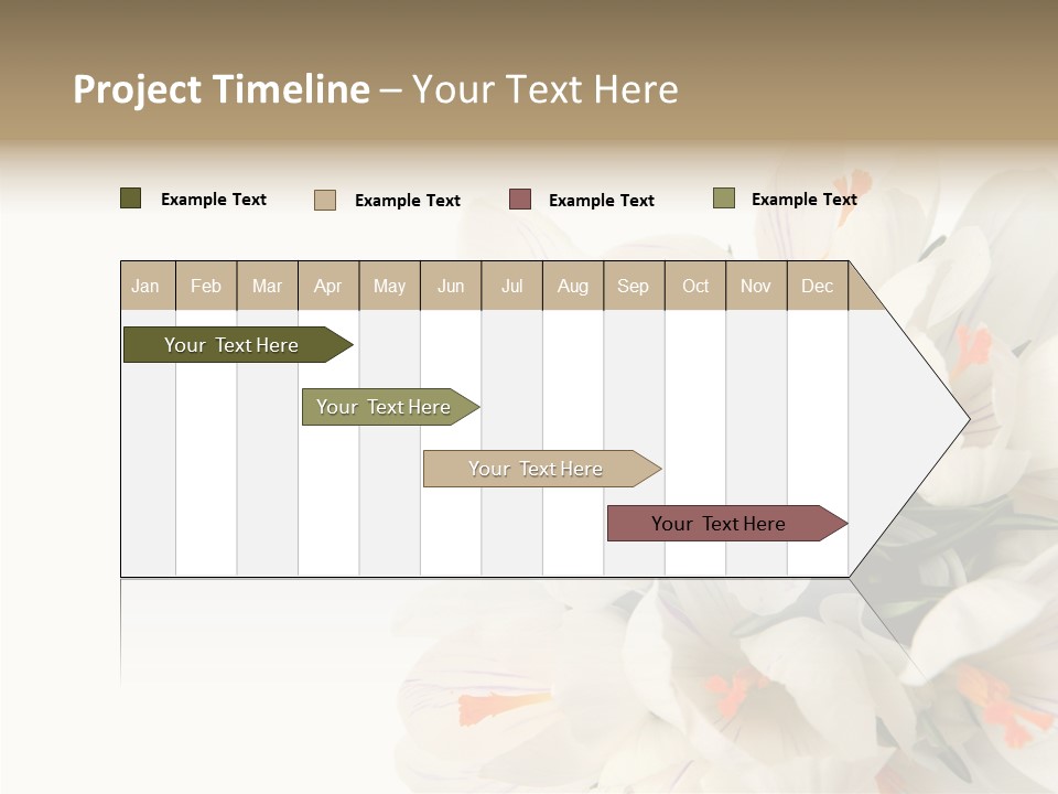 Beauty Crocus Botanical PowerPoint Template