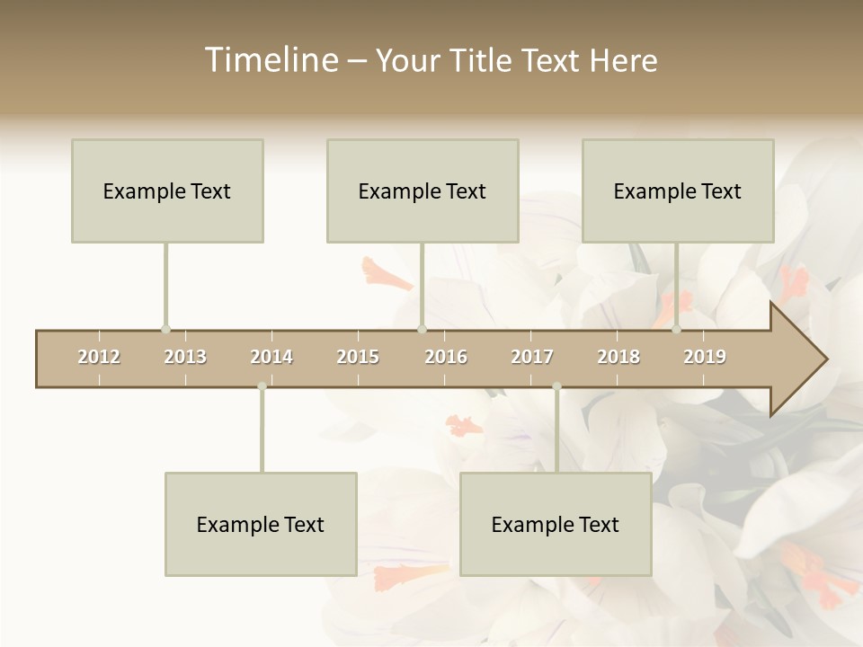 Beauty Crocus Botanical PowerPoint Template
