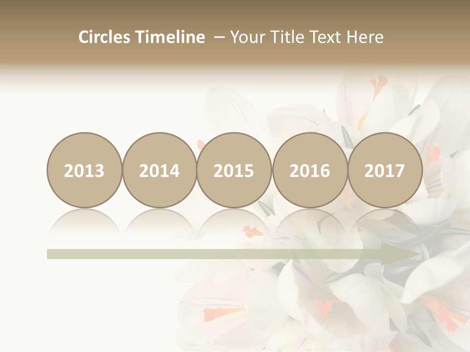 Beauty Crocus Botanical PowerPoint Template