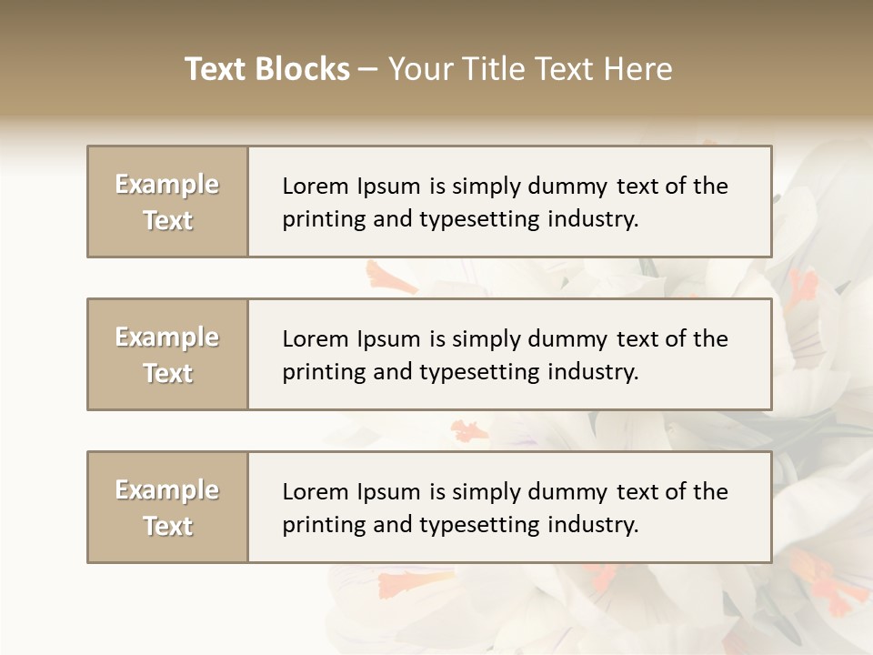 Beauty Crocus Botanical PowerPoint Template