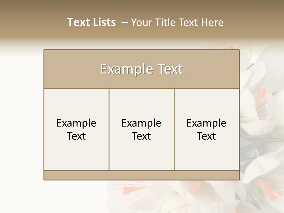 Beauty Crocus Botanical PowerPoint Template