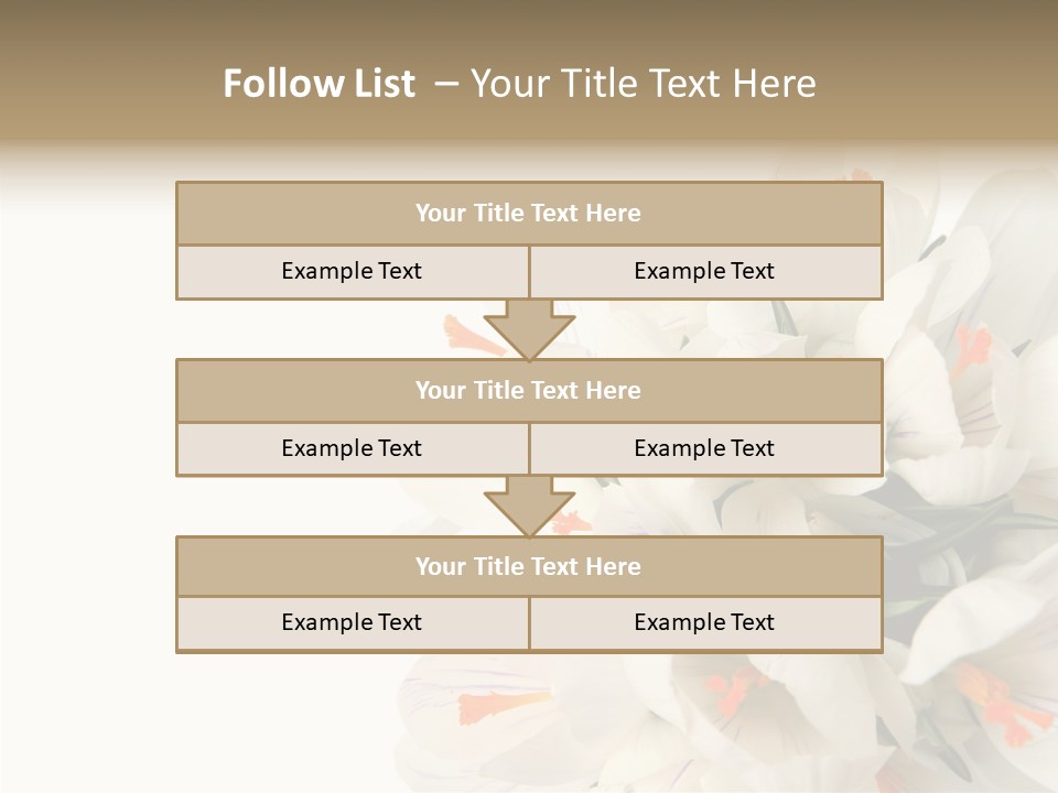 Beauty Crocus Botanical PowerPoint Template