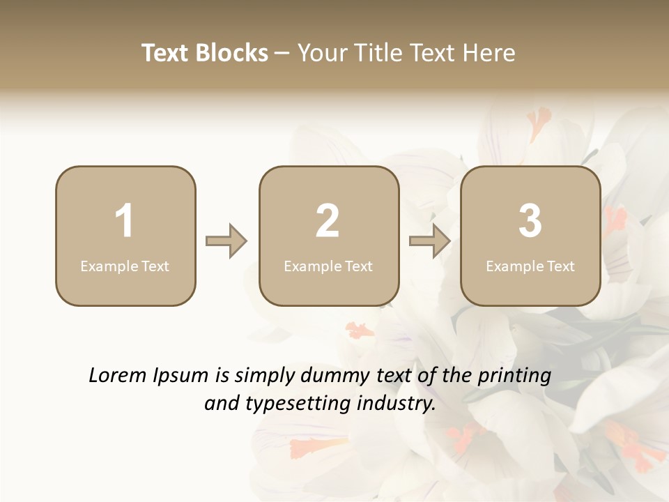 Beauty Crocus Botanical PowerPoint Template