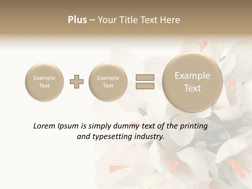 Beauty Crocus Botanical PowerPoint Template