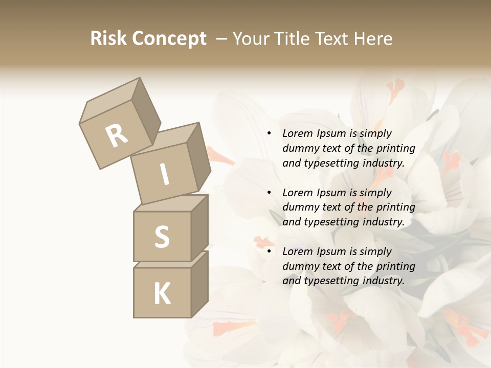 Beauty Crocus Botanical PowerPoint Template