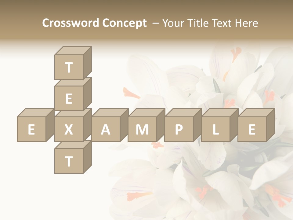 Beauty Crocus Botanical PowerPoint Template