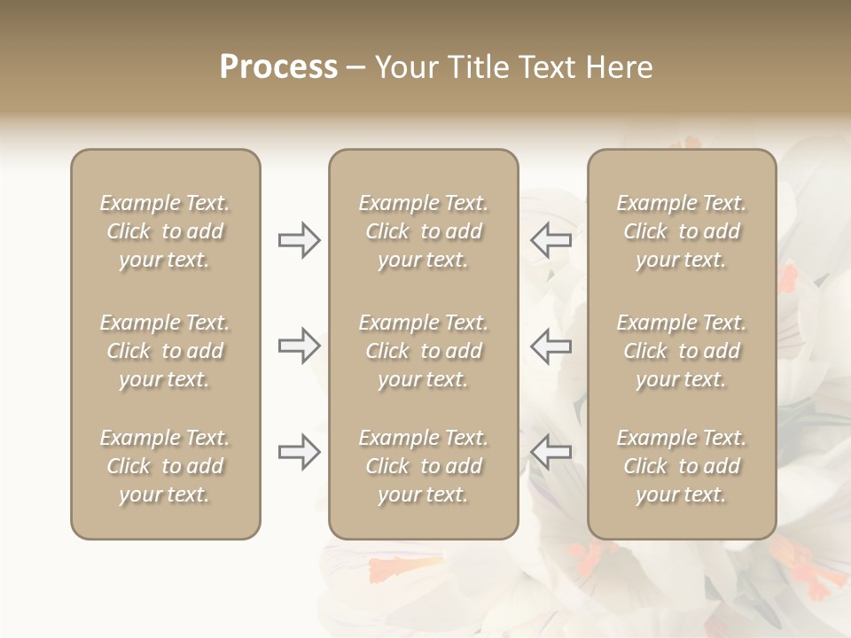 Beauty Crocus Botanical PowerPoint Template