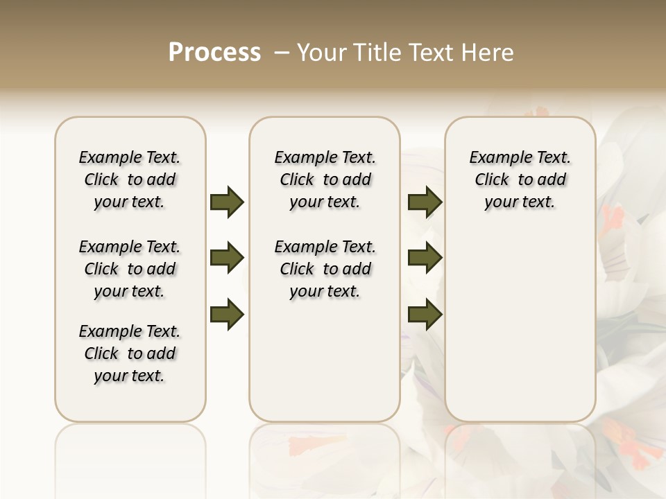 Beauty Crocus Botanical PowerPoint Template