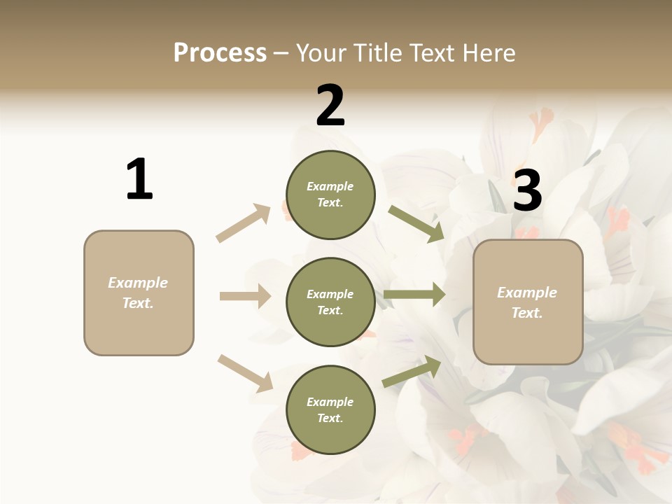 Beauty Crocus Botanical PowerPoint Template