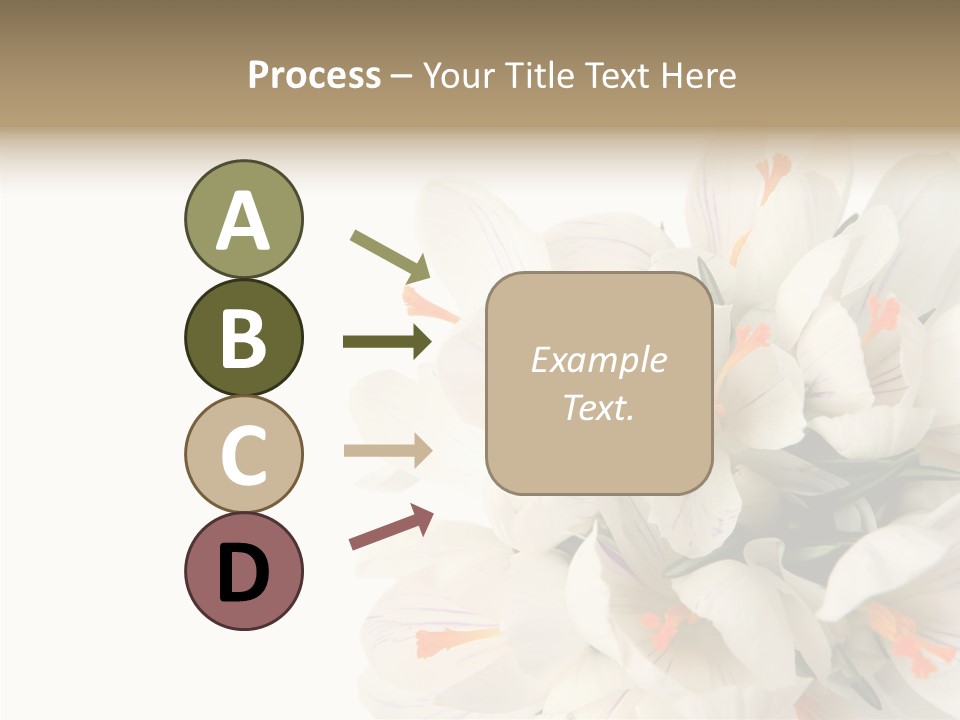 Beauty Crocus Botanical PowerPoint Template
