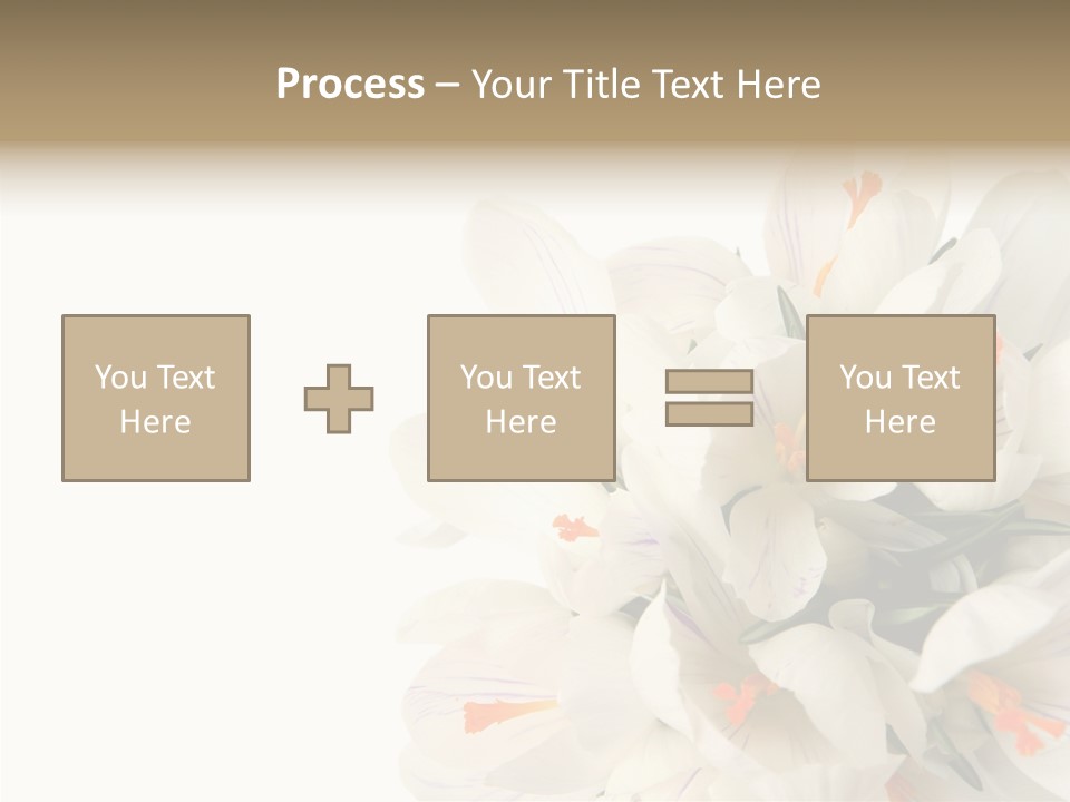 Beauty Crocus Botanical PowerPoint Template
