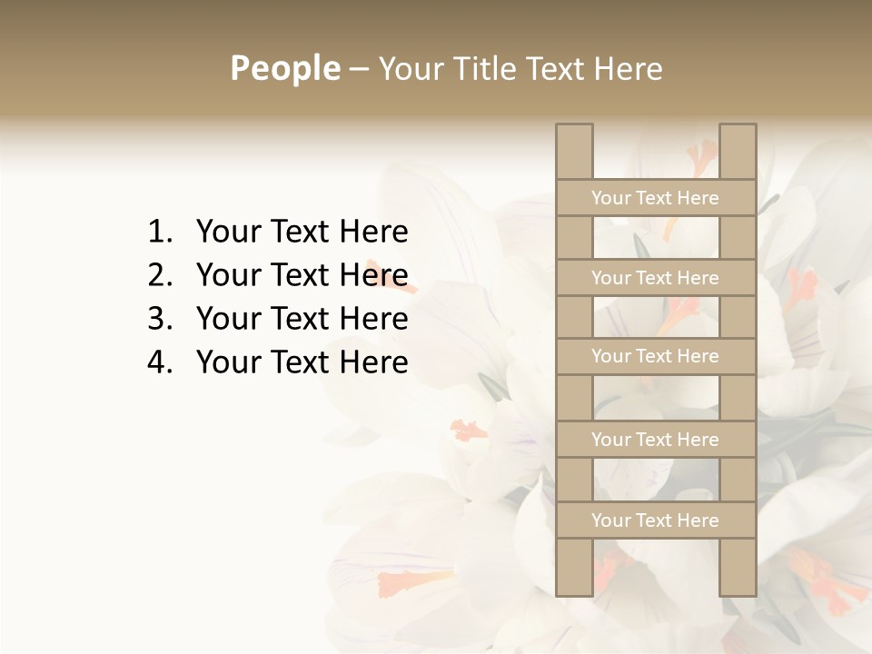 Beauty Crocus Botanical PowerPoint Template