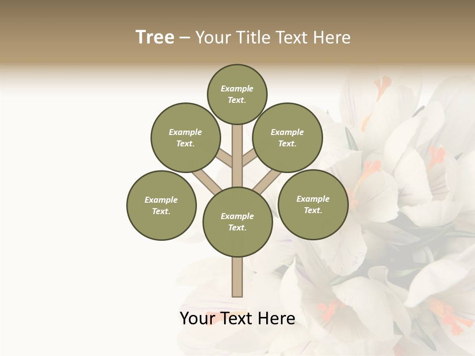 Beauty Crocus Botanical PowerPoint Template