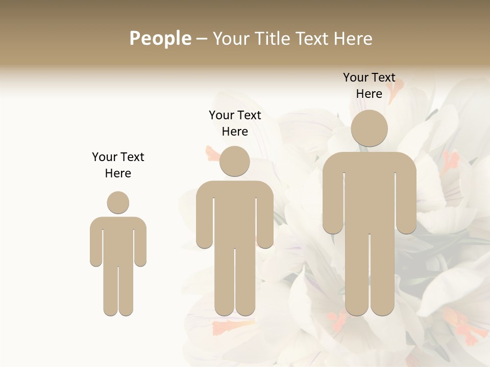 Beauty Crocus Botanical PowerPoint Template