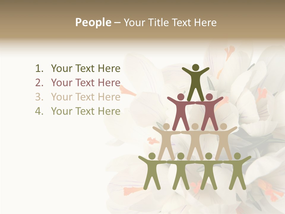 Beauty Crocus Botanical PowerPoint Template