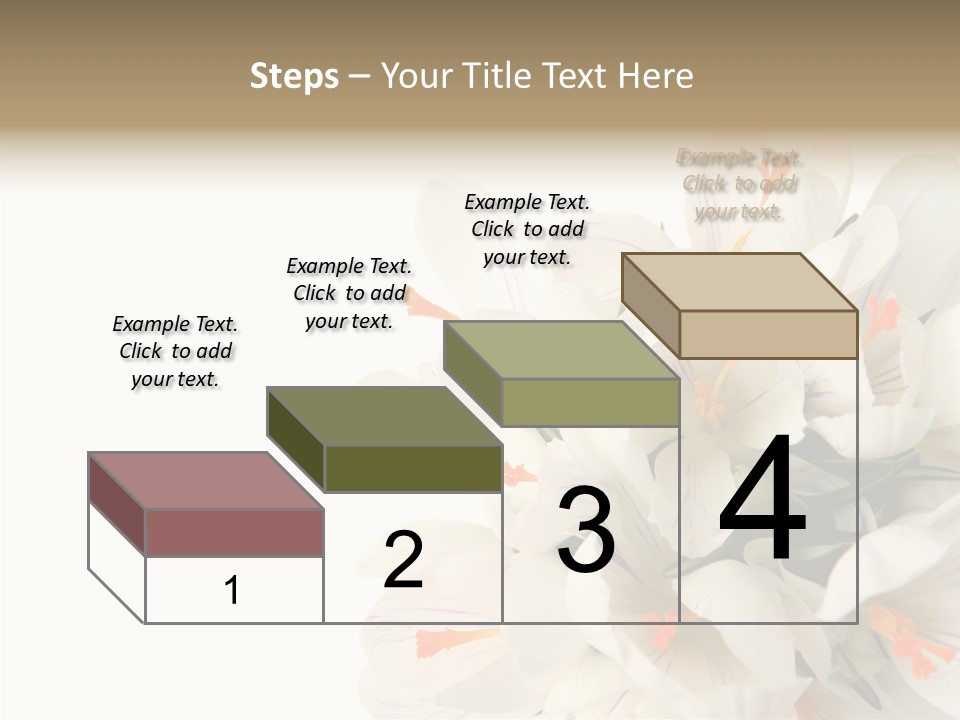 Beauty Crocus Botanical PowerPoint Template