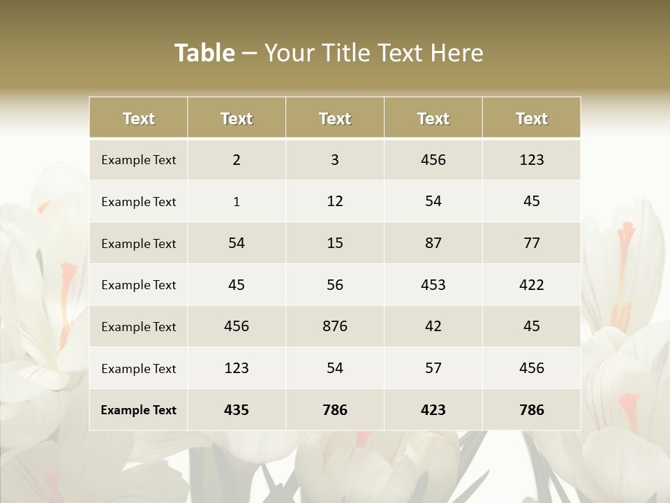 Spring Botanical Springtime PowerPoint Template