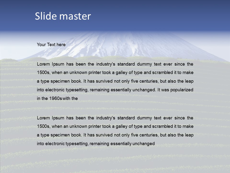 Majestic Landscape Field PowerPoint Template
