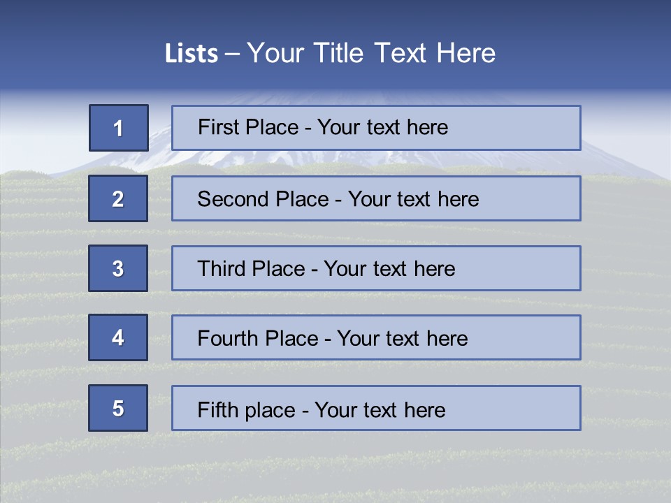 Majestic Landscape Field PowerPoint Template