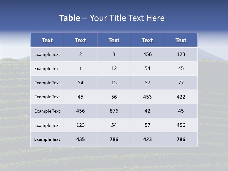 Majestic Landscape Field PowerPoint Template