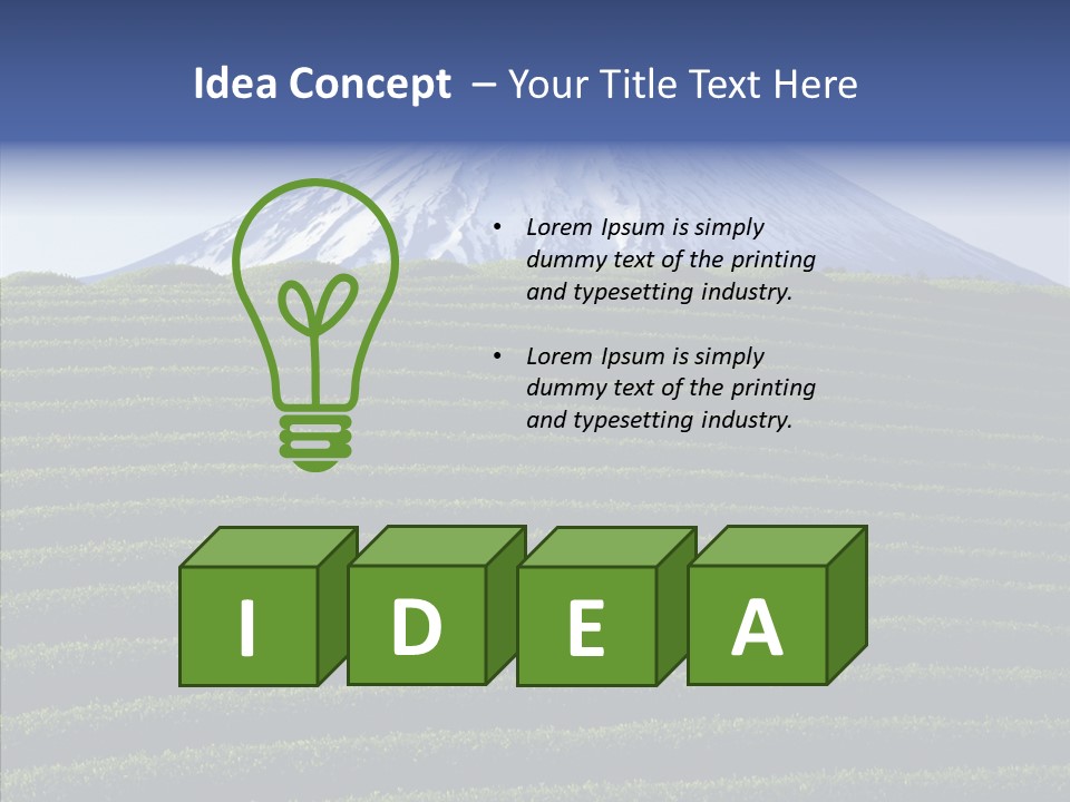 Majestic Landscape Field PowerPoint Template