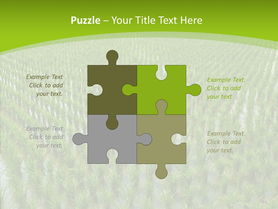 Rows Lush Earth PowerPoint Template