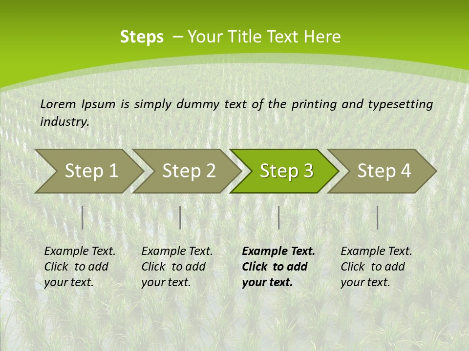 Rows Lush Earth PowerPoint Template
