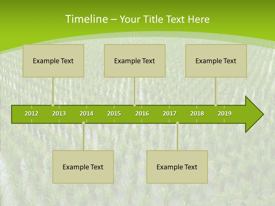 Rows Lush Earth PowerPoint Template