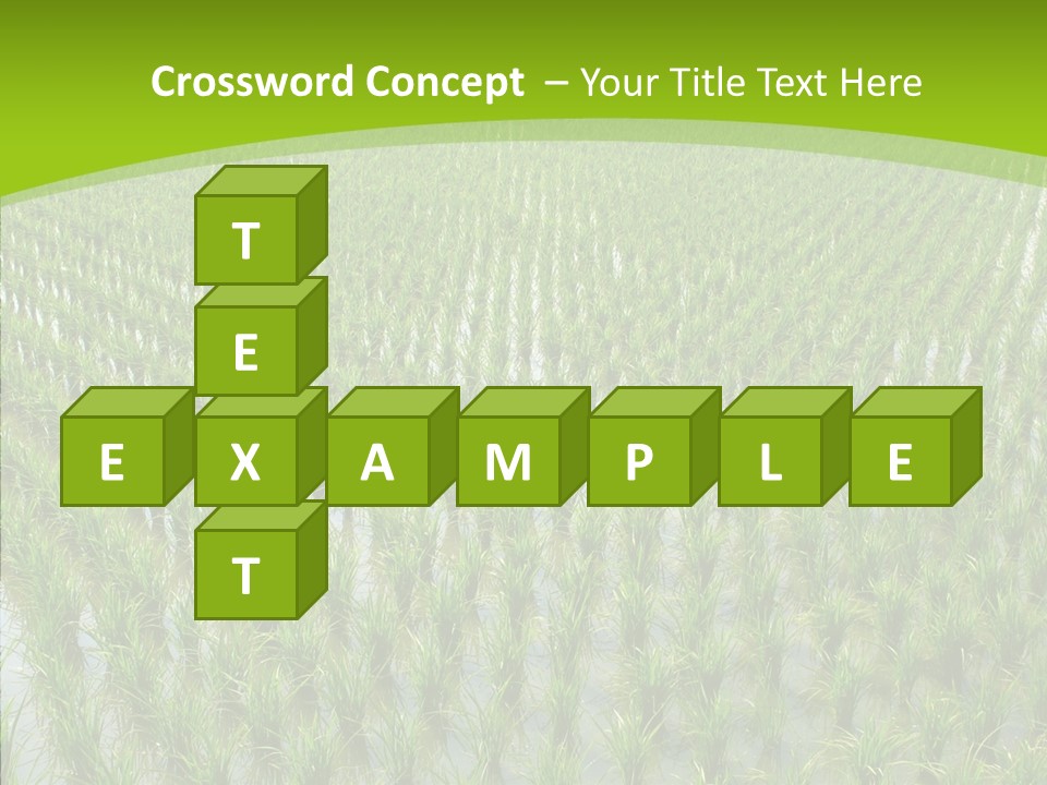 Rows Lush Earth PowerPoint Template